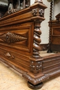 Henri II style Bed  in Walnut, France 19th century