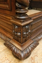 Henri II style Bed  in Walnut, France 19th century