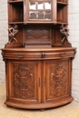 Henri II style Corner cabinet in Walnut, France 19th century