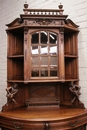 Henri II style Corner cabinet in Walnut, France 19th century