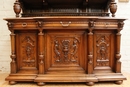 Henri II style Cabinet in Walnut, France 19th century