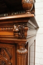 Henri II style Cabinet in Walnut, France 19th century