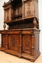 Henri II style Cabinet in Walnut, France 19th century