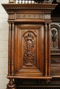 Henri II style Cabinet in Walnut, France 19th century