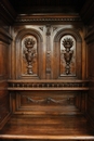 Henri II style Cabinet in Walnut, France 19th century