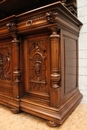 Henri II style Cabinet in Walnut, France 19th century