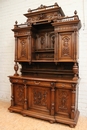 Henri II style Cabinet in Walnut, France 19th century