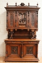 Henri II style Cabinet in Walnut, France 19th century