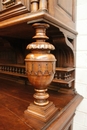 Henri II style Cabinet in Walnut, France 19th century