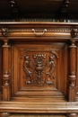 Henri II style Cabinet in Walnut, France 19th century