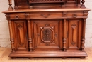 Henri II style Cabinet in Walnut, France 19th century