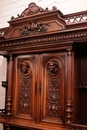 Henri II style Cabinet in Walnut, France 19th century