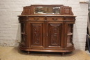 Henri II style Cabinet in Walnut, France 1900