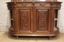 Henri II style Cabinet in Walnut, France 1900