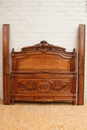 Henri II style Cherub bed in Walnut, France 19th century