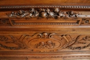 Henri II style Cherub bed in Walnut, France 19th century