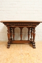 Henri II style Desk table in Walnut, France 19th century