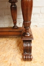 Henri II style Desk table in Walnut, France 19th century