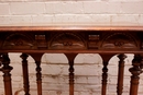 Henri II style Desk table in Walnut, France 19th century