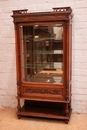 Henri II style Display cabinet in Walnut, France 19th century