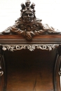 Henri II style Display cabinet in Walnut, France 19th century