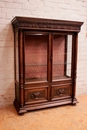 Henri II style Display cabinet in Walnut, France 1900