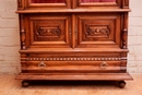 Henri II style Display cabinet in Walnut, France 19th century