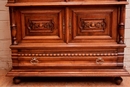 Henri II style Display cabinet in Walnut, France 19th century