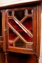 Henri II style Display cabinet in Walnut, France 1900