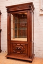 Henri II style Display cabinet in Walnut, France 19th century