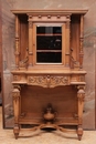 Henri II style Display cabinet in Walnut, France 19th century