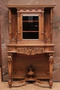 Henri II style Display cabinet in Walnut, France 19th century