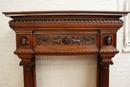 Henri II style Fire mantle in Walnut, France 19th century