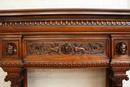 Henri II style Fire mantle in Walnut, France 19th century