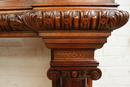 Henri II style Fire mantle in Walnut, France 19th century