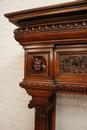 Henri II style Fire mantle in Walnut, France 19th century