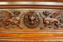 Henri II style Fire mantle in Walnut, France 19th century