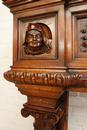 Henri II style Fire mantle in Walnut, France 19th century