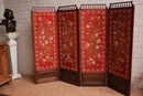 Henri II style Screen in Walnut, France 1900