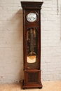 Henri II style Grandfather Clock in Walnut, France 19th century