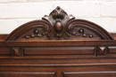 Henri II style Hall bench in Oak, France 19th century