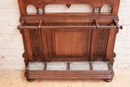 Henri II style Hall tree  in Oak, France 19th century