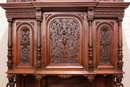 Henri II style Cabinet in Walnut, France 19th century