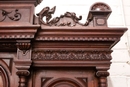 Henri II style Cabinet in Walnut, France 19th century