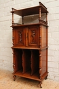 Henri II style Little walnut Henri II music cabinet in Walnut, France 19th century