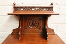 Henri II style cabinet in Walnut, France 19th century