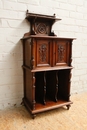 Henri II style cabinet in Walnut, France 19th century