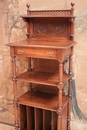 Henri II style Cabinet in Walnut, France 1900