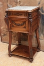 Henri II style Night stand in Walnut, France 19th century