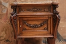 Henri II style Night stand in Walnut, France 19th century